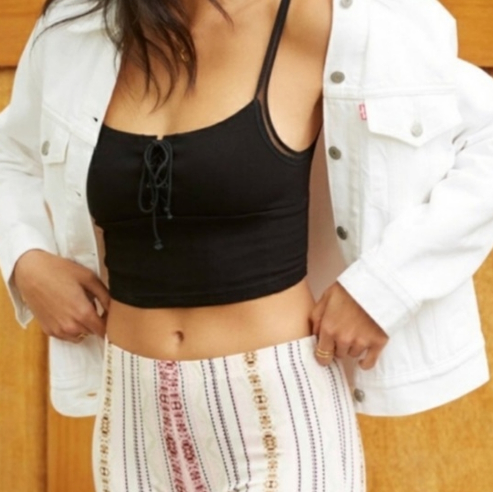Last 1! FP She's Fancy Longline Bralette Black - Picture 4 of 12